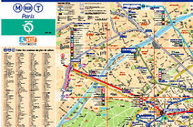 Carte métro Paris petit